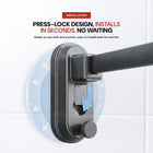 AINEXA Vacuum Suction Aluminium Towel Holder – Matte Black