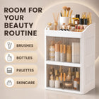 AINEXA 3-Layer Cosmetic & Makeup Organiser with Drawers – White