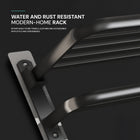 AINEXA 24-Inch Aluminium Towel Rack with Hooks – Matte Black