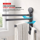 AINEXA 4-Bar Vacuum Suction Aluminium Towel Rack – Matte Grey