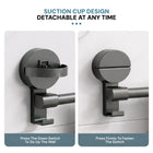 AINEXA Vacuum Suction Aluminium Towel Bar – Matte Grey