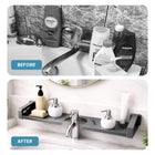 AINEXA 2-Foot Suction Aluminium Bathroom Shelf – Matte Grey
