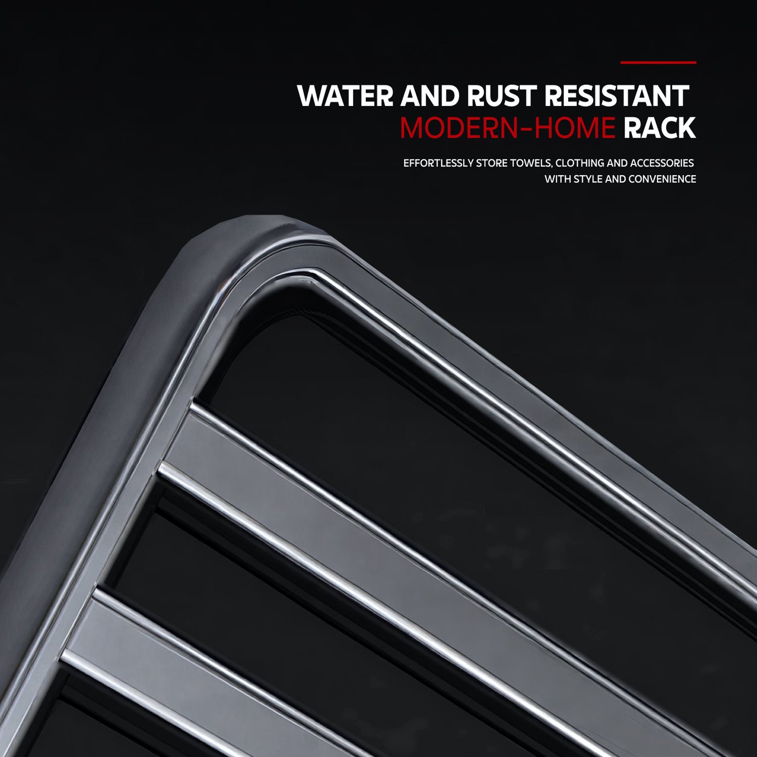 AINEXA Vacuum Suction Aluminium Towel Rack – Matte Grey