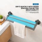 AINEXA Vacuum Suction Aluminium Towel Rack – Matte Grey