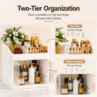 AINEXA 2-Layer Cosmetic & Makeup Organiser with Drawers – White