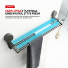 AINEXA 24-Inch Suction Double Towel Bar – Matte Grey
