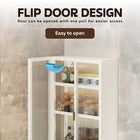 AINEXA 50 cm Wall-Mounted 2-Layer Kitchen Storage Cabinet – White
