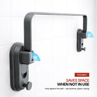 AINEXA Vacuum Suction Aluminium Towel Holder – Matte Black