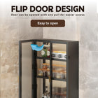 AINEXA 40 cm 3-Layer Wall-Mounted Kitchen Storage Cabinet – Black