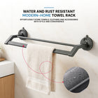 AINEXA Vacuum Suction Aluminium Towel Rack – Matte Grey