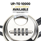 AINEXA Heavy-Duty 4-Digit Combination Disc Padlock