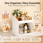 AINEXA 2-Layer Cosmetic & Makeup Organiser with Drawers – White