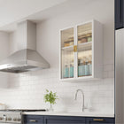 AINEXA 40 cm 2-Layer Wall-Mounted Kitchen Storage Cabinet – White