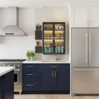 AINEXA 40 cm 3-Layer Wall-Mounted Kitchen Storage Cabinet – Black