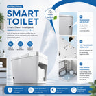 AINEXA Smart Wall-Hung Toilet with Auto Lid, Heated Seat & Bidet – White