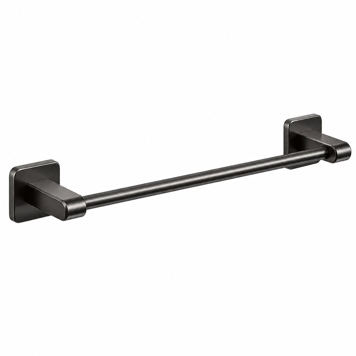 AINEXA Self-Adhesive Aluminium Towel Holder – Matte Black