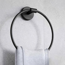 AINEXA Stainless Steel Towel Ring for Wash Basin – Matte Black