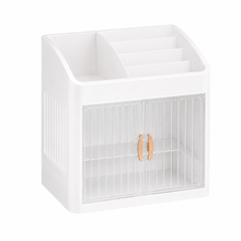 AINEXA 2-Layer Cosmetic & Makeup Organiser with Drawers – White