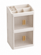 AINEXA 3-Layer Cosmetic & Makeup Organiser with Drawers – White