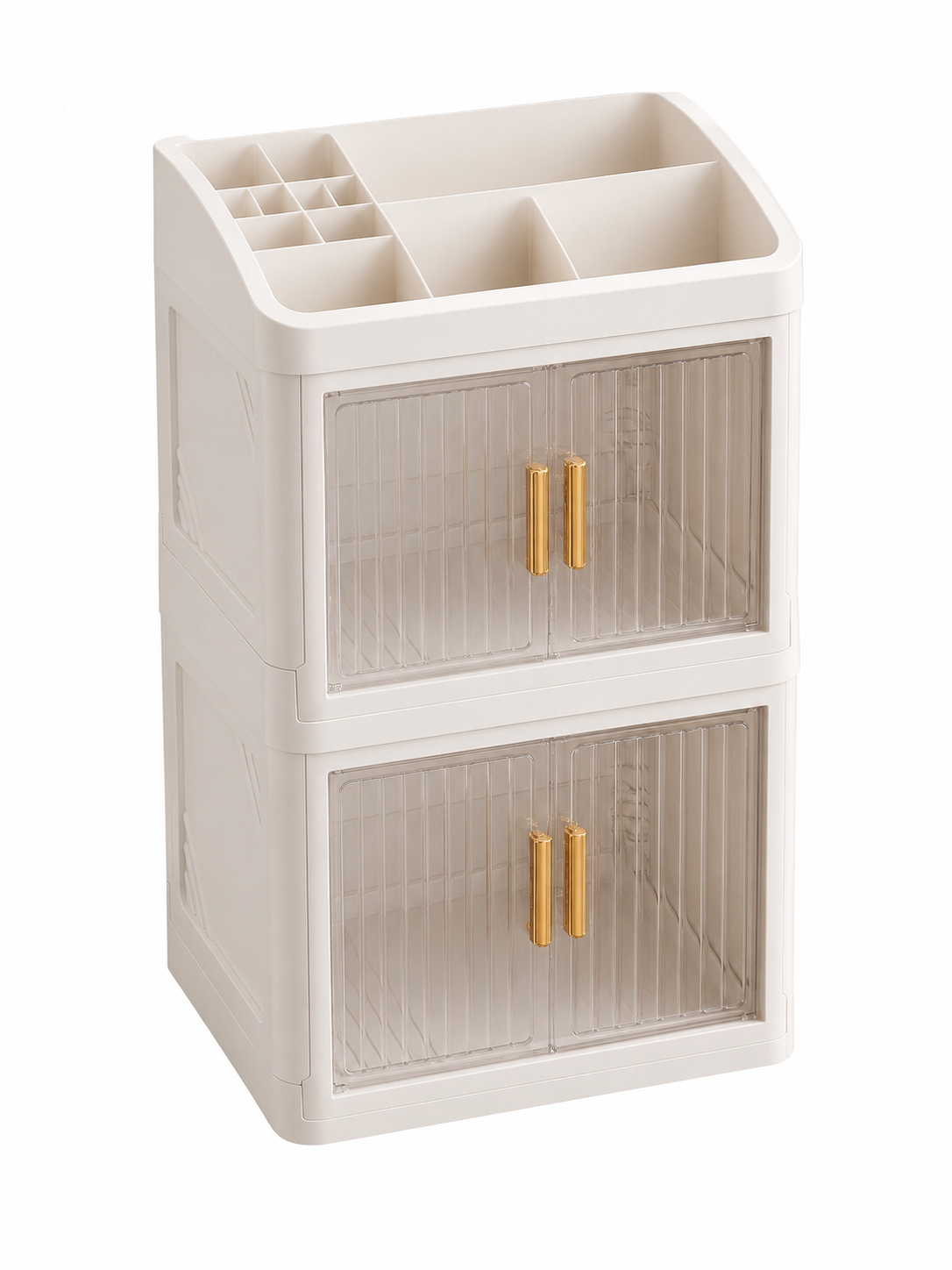 AINEXA 3-Layer Cosmetic & Makeup Organiser with Drawers – White