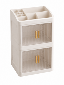 AINEXA 3-Layer Cosmetic & Makeup Organiser with Drawers – White